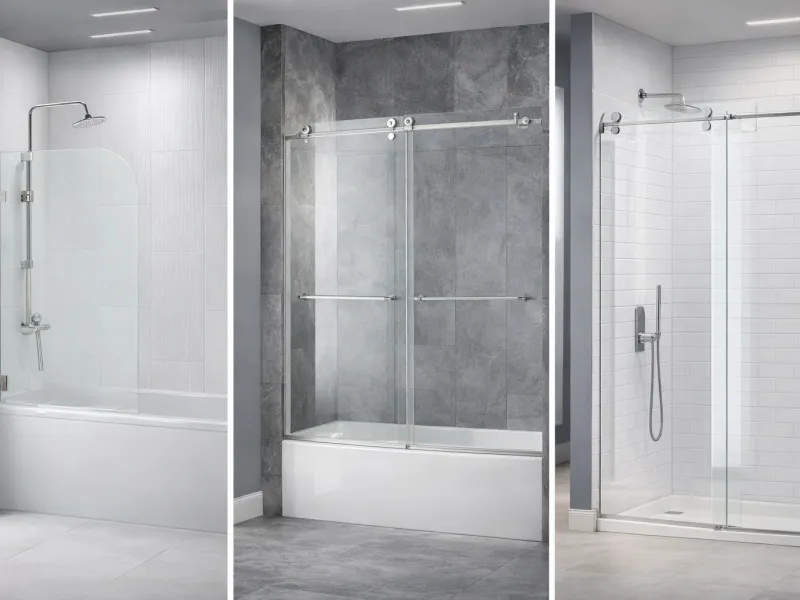 frameless shower doors bathroom, frameless bathtub shower door, frameless sliding shower doors, tempered glass shower door, modern bathroom shower glass, frameless shower enclosure, sliding glass shower door, hinged shower door glass