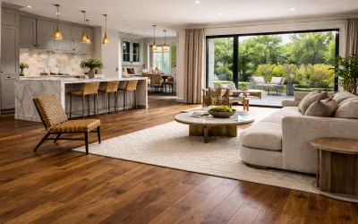 Eurooak Cognac flooring, Eurooak Whiskey flooring, Eurooak Brandy flooring, hardwood floor close-up, premium oak floor texture, elegant flooring in living room, modern bedroom hardwood floor, wood flooring installation, home renovation flooring, luxury hardwood flooring design