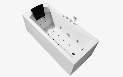 Ariel platinum 70 inch pw1547032rw1-r rectangle whirlpool bathtub