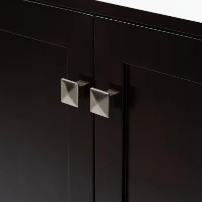 Ariel cambridge 73 in. double sink bathroom vanity with italian carrara white marble 1.5 in edge in espresso