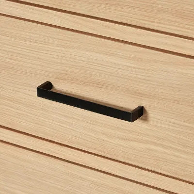 Ariel hepburn 60 inch double oval sink bathroom vanity with carrara white quartz countertop 1.5 inch edge in oak