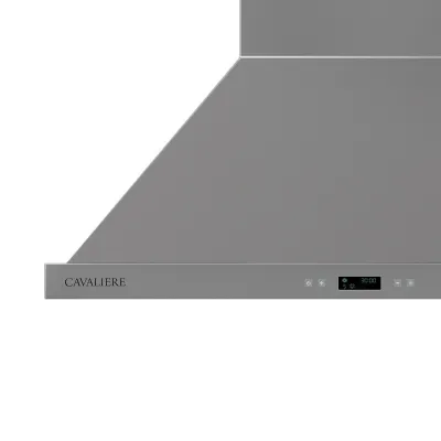 Cavaliere 6 speed digital wall mount range hood 30 inch with premium 201 stainless steel & ducted/ductless convertible