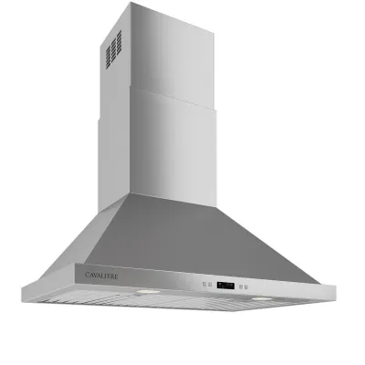 Cavaliere 6 speed digital wall mount range hood 30 inch with premium 201 stainless steel & ducted/ductless convertible