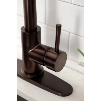 Kingston Concord LS8625DL Single-Handle Pull-Down Kitchen Faucet, Oil Rubbed Bronze