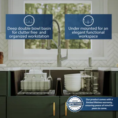 Karran QUWS-880 Undermount 32-1/2