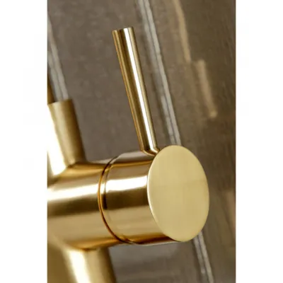 Kingston Concord LS8723DL Single-Handle Pull-Down Kitchen Faucet, Brushed Brass