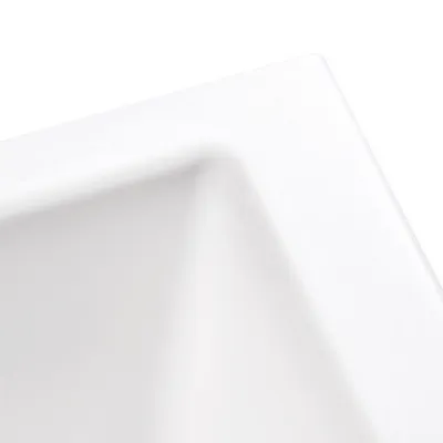 Ruvati epiGranite 30 x 18 inch Granite Composite Undermount Single Bowl Kitchen Sink – Arctic White