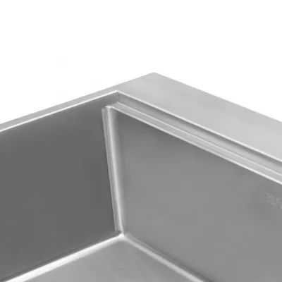 Ruvati Siena 33 x 22 inch Workstation Ledge Drop-in 16 Gauge Rounded Corners Stainless Steel Kitchen Sink Single Bowl