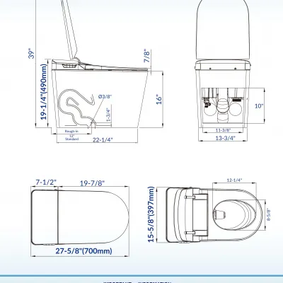WOODBRIDGE Intelligent Smart Bidet Toilet
