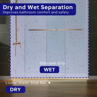 WOODBRIDGE Frameless Shower Doors 56-60