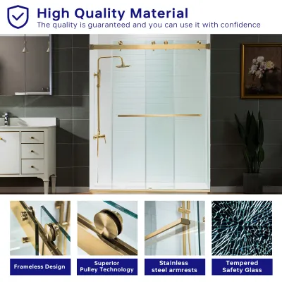 WOODBRIDGE Frameless Shower Doors 56-60