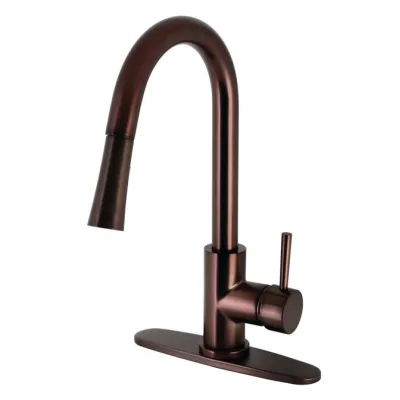 Kingston Concord LS8625DL Single-Handle Pull-Down Kitchen Faucet, Oil Rubbed Bronze