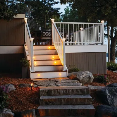 Timbertech Impression Rail Express Metal Railing Classic White