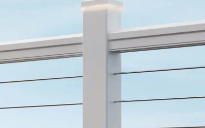 Timbertech Impression Rail Express Metal Railing Classic White